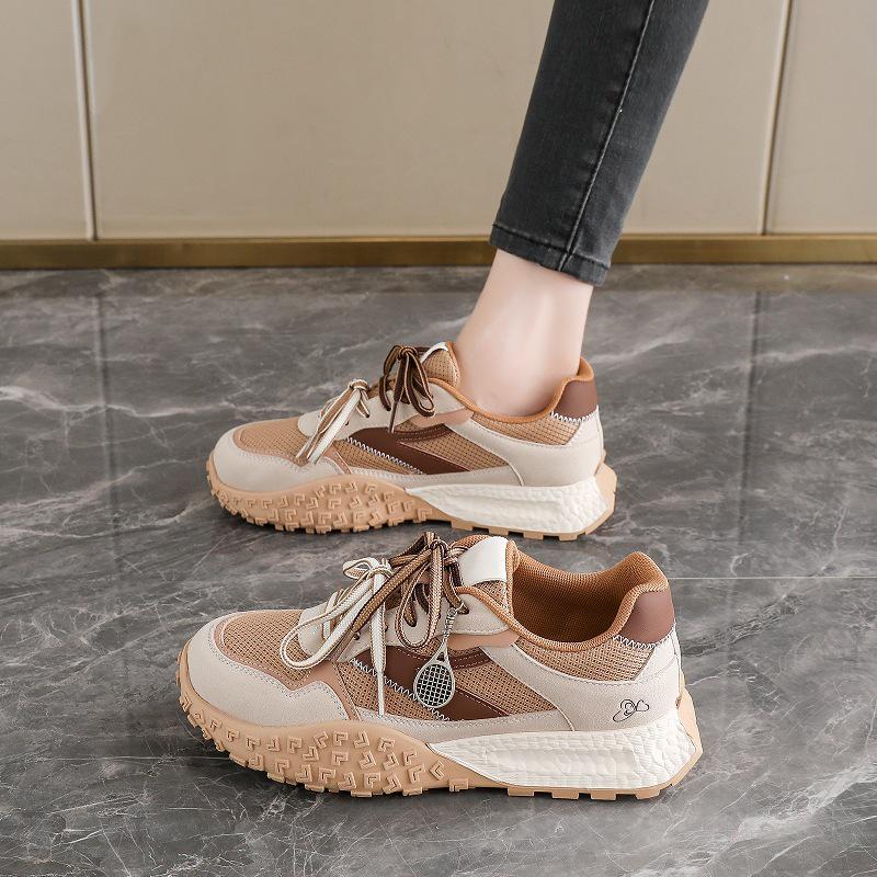 2025 Dames Retro Forrest Gump Høydeøkende Treningssko med Doble Lisser for Vår & Høst