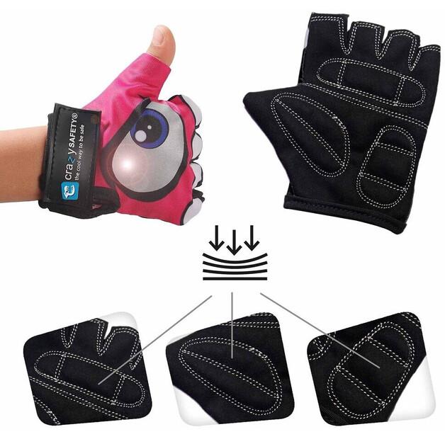 Велосипедные перчатки Crazy Safety [розовый]