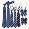 Kids Tie With Striped Badge Pattern For School Uniforms And Casual Wear