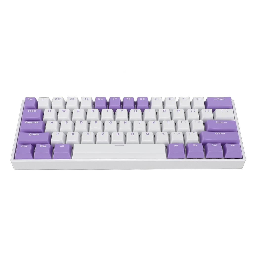 61 Keys 60% Mechanical Keyboard USB C Wired RGB Lighting Backlit Red Switch Gaming Keyboard for PC L