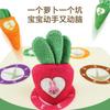 Children'S Educational And Early Education Plush Radish Pulling Toy, Infants And Young Children Can Bite The Digital Cognitive Matching Radish