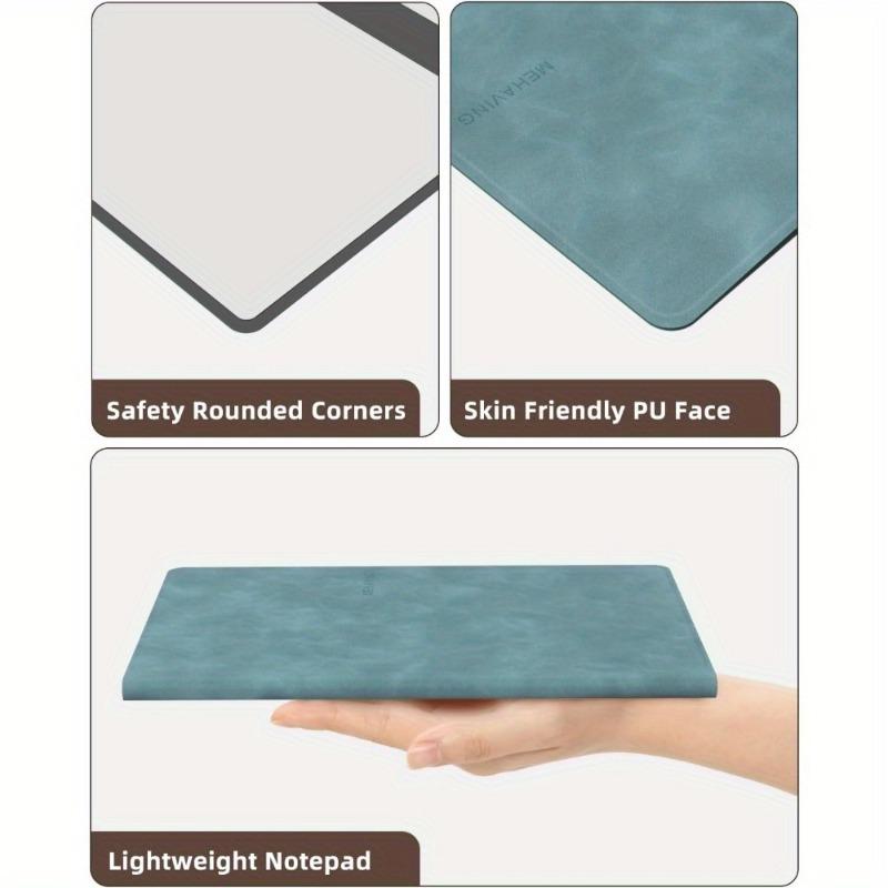 Reusable Dry Erase Notebook Set, Double Folding Whiteboard for Drafting Note Taking and Memos Includes Pen Wipes Sponge Eraser