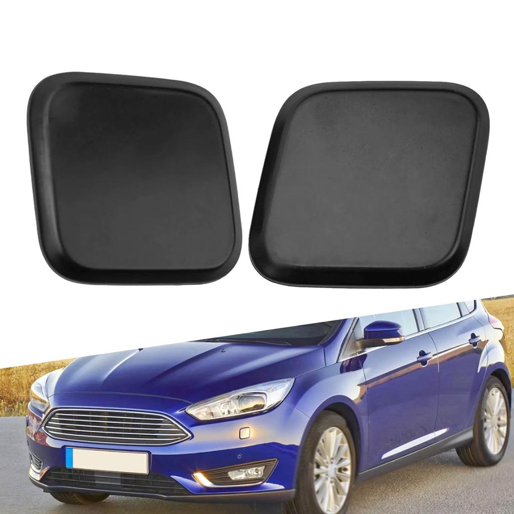 1 Pair Of Car Front Left And Right Auto Bumper Headlight Washer Nozzle Jet Cover Cap For Ford Focus 2015-2018 Easy Installation