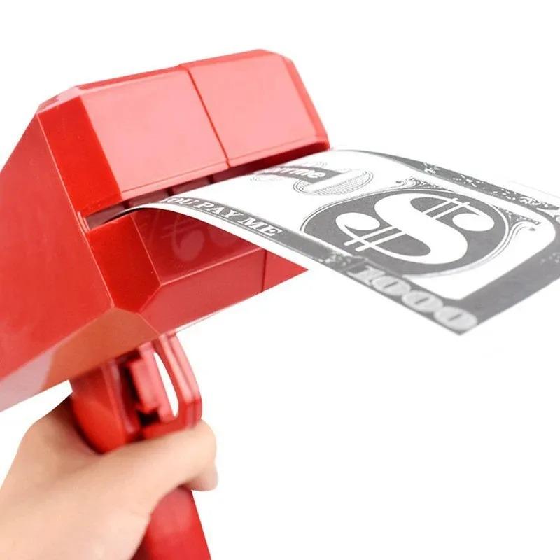 Pistolet à billets de jeu Jouet Jeu de fête amusant Pistolet lance-billets Argent papier Mariage Décoration d'anniversaire Jouets lanceurs Enfants