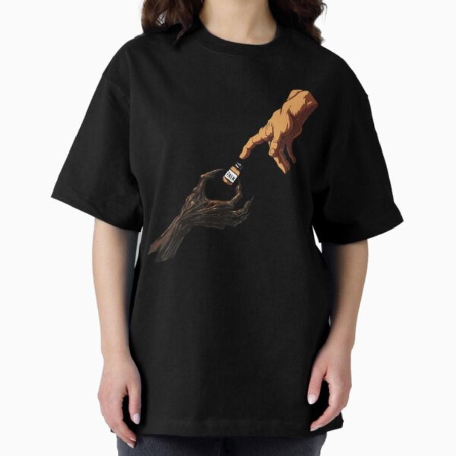 

Divine Creation Parody with Dark Hand and Tren Vial T shirt for Men Women Streetwear Short sleeve 100 Cotton TShirt 09253 S