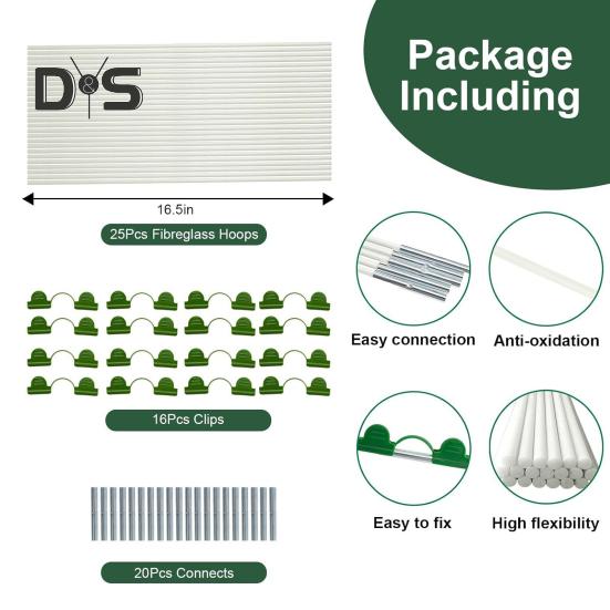 25/36/50Pcs Plant Support Piles Easy Installation Ultra-Fine Garden Stakes Rust-resistant Garden Pillars Home Garden Supplies