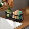 Kitchen Sink Drainer Basket Multifunctional Sponge Soap Storage Rack Countertop Organizer