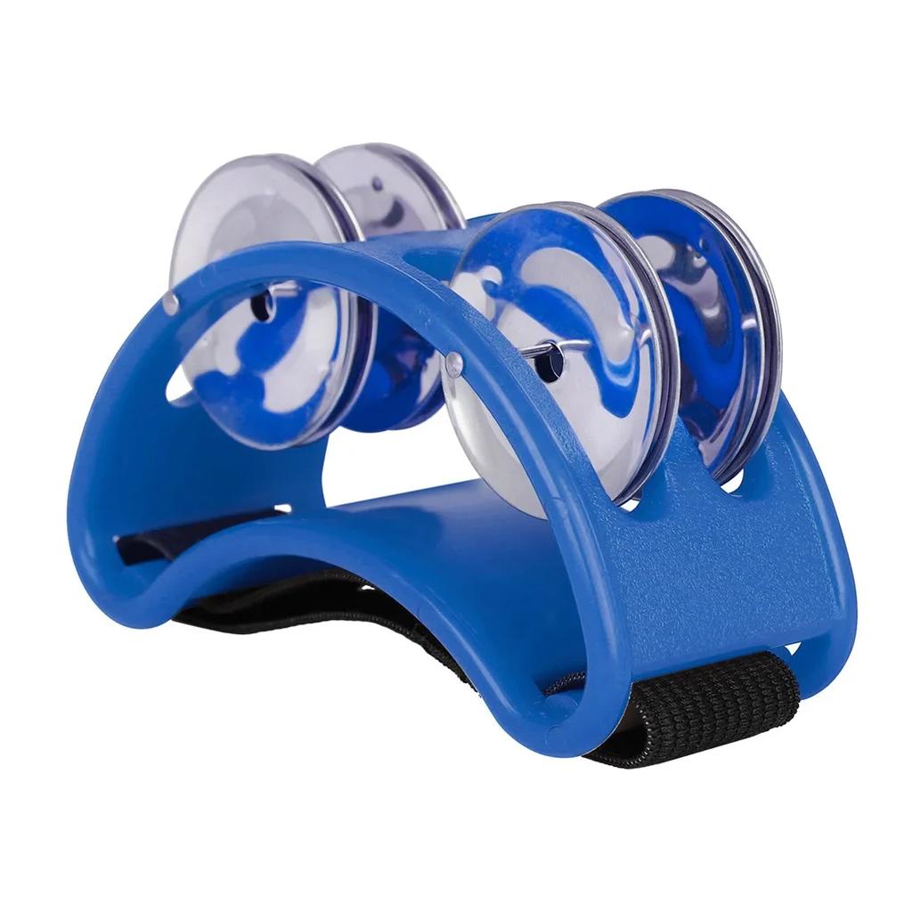 Foot Tambourine Musical Instrument Percussion Foot Drum Foot Shaker Musical Instrument for Singer Guitar Players KTV Party
