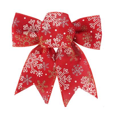 Christmas Tree Bow Christmas Decoration Bow Firm Material Generous Size Holiday Centerpiece Timeless Design Versatile Use