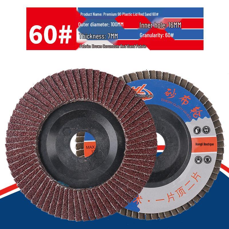 Durable 100 Type Flap Disc for Metal Polishing, Thickened Sanding Disc for Stainless Steel