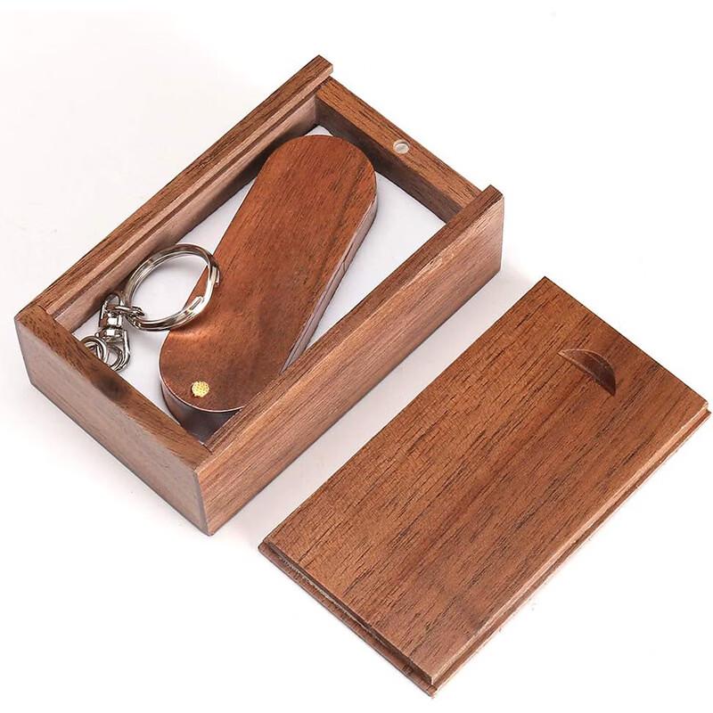 OLOEY Wooden Rotating USB Drive 64GB