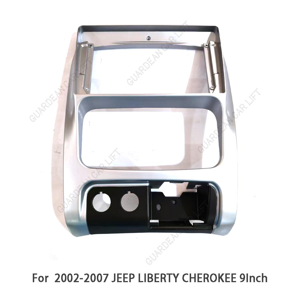 9inch Car Radio Fascias For 2002-2007 JEEP LIBERTY/2001-2007 CHEROKEE Android Stereo Frame Player 2 Din Head Unit Panel Dash Tri only frame