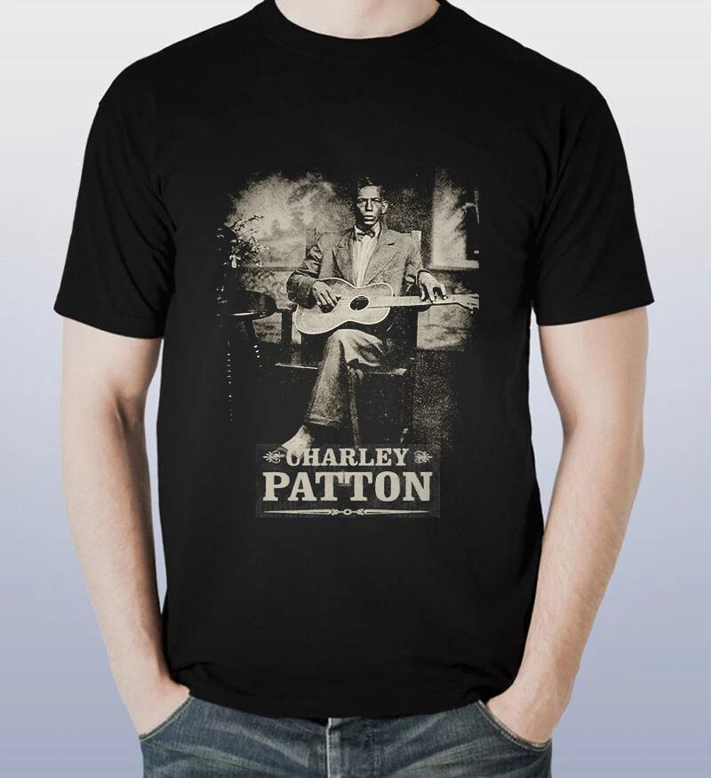 Blues Charley Patton Short Slevee Black T-Shirt XL