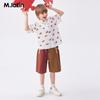 M.Latin Boys' Spliced Design Woven Casual Shorts
