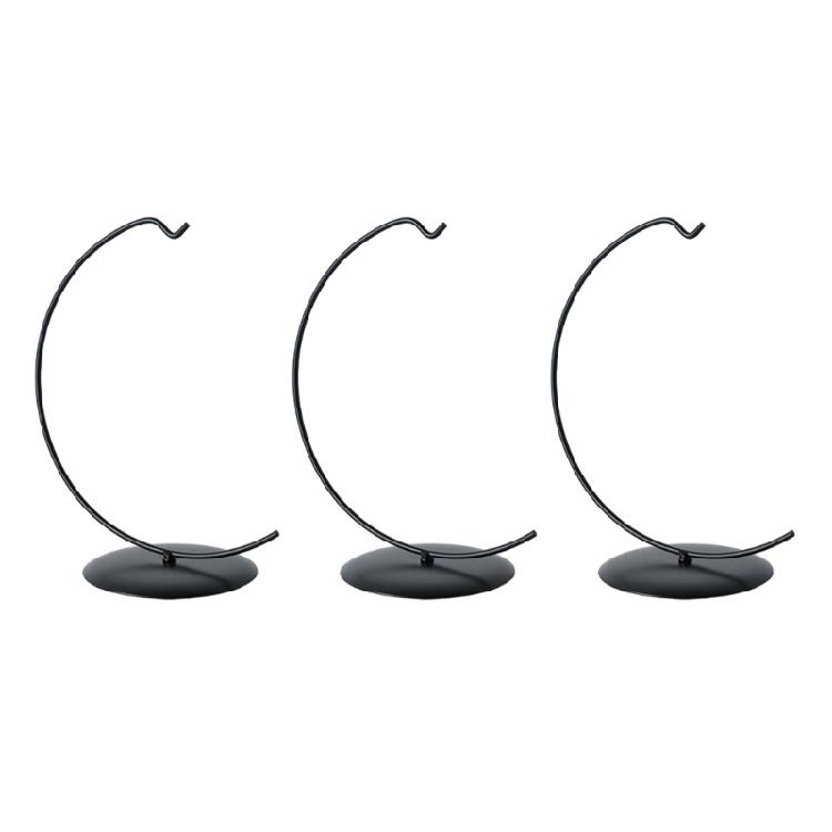 3pcs Stylish Half Circle Metal Rack For Displaying Spheres And Other Small Decorative Objects