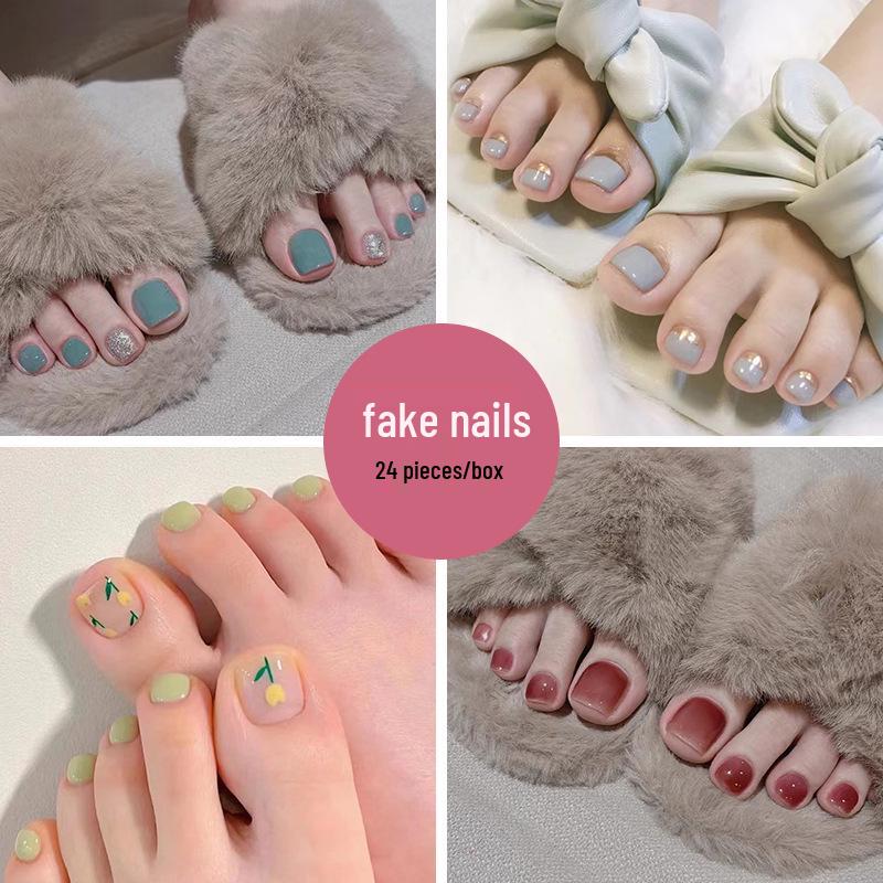 

Removable False Toenail Art Patches