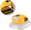 Battery adapter DCB090 for Dewalt 18V 20V external battery with  Dual USB Type-C DC Original Replacement LED Work light