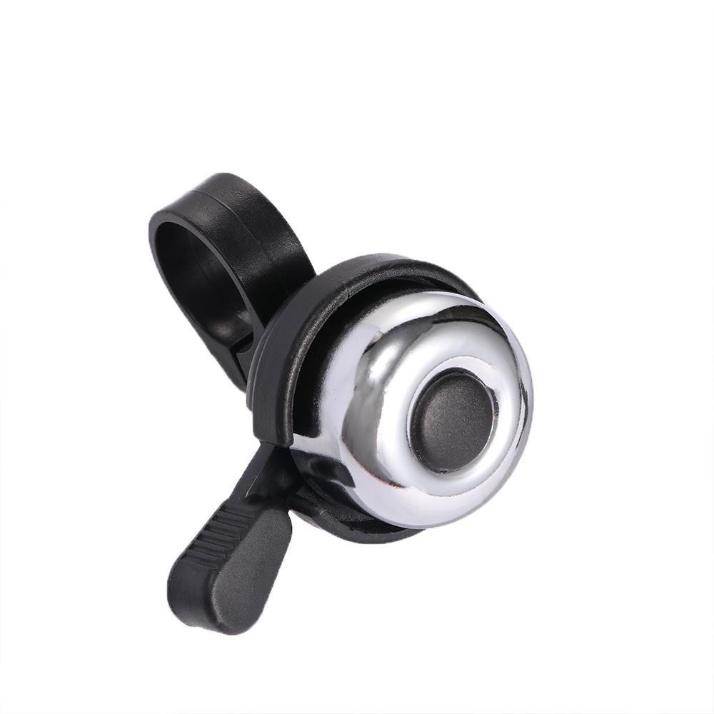 Hot Selling Safety Cycling Black Silver Bicycle Accessories Bike Horn Alarm Ring Bike Sound Handlebar Ring Copper Bicycle Bell