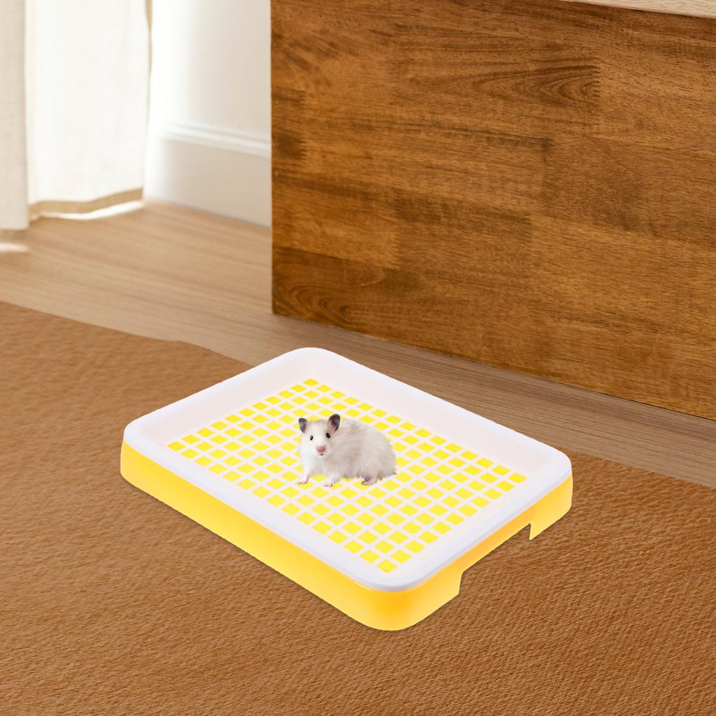 Kaninchen-Katzentoilette für Kleintiere Design-Katzentoilette für Chinchilla Frettchen Kaninchen Hamster Leicht zu reinigen Haustier-Toilette mit