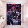 Satoru Gojo Jujutsu Kaisen 1pc Pattern Shower Curtain Plus Hooks Waterproof Machine Washable Polyester Fabric Abstract