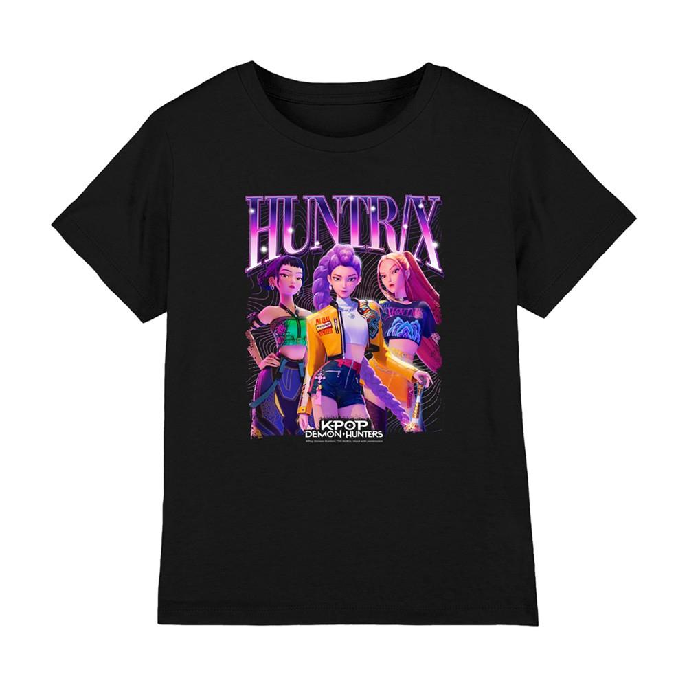 K-Pop Demon Hunters Huntrix Bootleg Kids T-Shirt Black XXXL