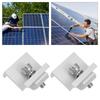12Pcs Solar Panel Side Pressure Block Component Aluminium Alloy Bracket Easy Install Longevity Versatile Design