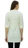 Bimba Women's Solid Cotton Tunic Shirt 3 4 Sleeve Short Kurti Collar Neck