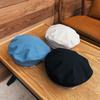 Ricygvm Solid Color Plain Color Beret Korean Girls Painter Artist Hat Trendy Fashionable Women Octagonal Cap Thin Cotton Beanies Bonnet Retro Berets