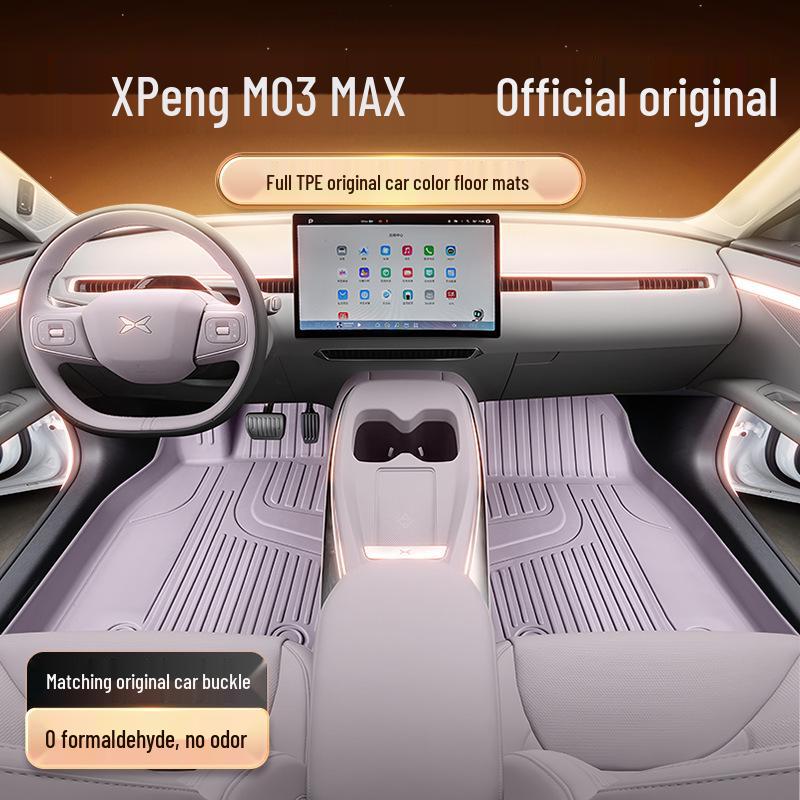 Xiaopeng M03 MAX TPE Floor Mats 2025 Car Interior Accessories