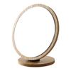 Portable Wooden Folding Makeup Mirror - Small, Standing Vanity Mirror for Dorms and Homes