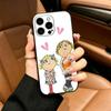 Animation Charlie and Lola Phone Case For iPhone 17,16,15,14,13,12,11 Pro Max,16/15/14Plus,XS Soft Black Cover