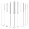 10-Packs Premium Straw Cleaner Brush In Mixed Sizes, 8IN Long Reusable Stainless Steel Cleaning Brushes Set with Soft Sturdy Ny