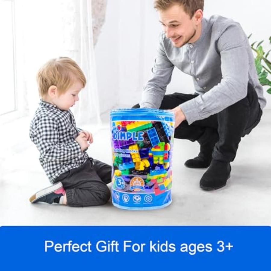 

Large Stackable MultiColored Interlocking Building Blocks for Toddlers and Aged 3+ Safe NonToxic Plastic Toys with Bright Color United States