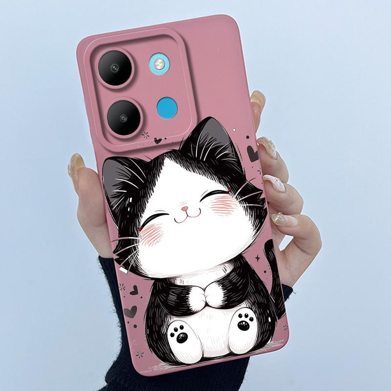 For Infinix Smart 7 Plus X6517 Phone Case Smart 7Plus Soft Silicone Coque Sweet Lovely Funny Cool Printing Protective Back Cover