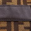 Fendi Zucca Shoulder Bag Brown Nylon Canvas Women Used