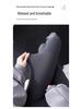 Women's Gray Plus Size Yoga Pants - Thickened Velvet for Spring, Autumn, and Winter