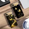 Winding Golden Light For IPhone 17Pro Max 16 17 Pro 15 Pro 14 13 Plus 12 Mini 11Pro Max XR 16E 17Air Golden Glass Phone Case