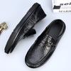 Leather Doudou shoes new breathable loafer tide shoes men's versatile one-pedal driving hollow casual leather shoes