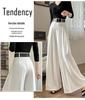 2026 High-Waisted Draped Wide-Leg Suit Pants: Stylish, Elegant, Versatile, Slimming Pleated Design for Women – Perfect for Spring and Summer
