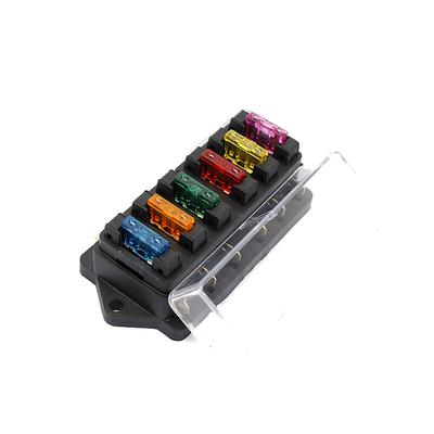 6 Way Fuse Holder Box Car Vehicle Circuit Blade Fuse Box Block With ATO Fuse Block Auto Car