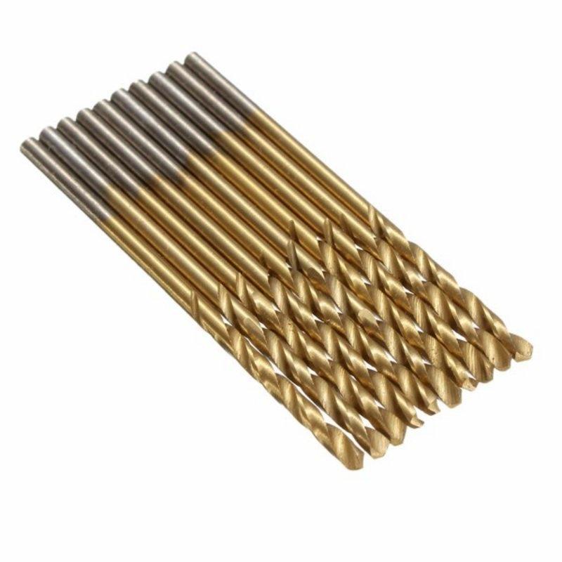 HSS Shank Drill Bit Set 100pcs HSS Micro Drill Bit Set 1//1.5//2//2.5//3mm Titanium Metal Twist High Speed Steel Drill Bits Tools Titanium Coated for Wood Plastic and Aluminum Copper Steel