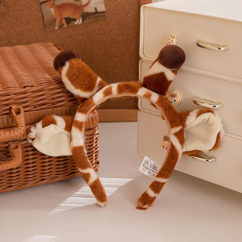 

Plush Tiger Tail Animal Toy Cute Dinosaur Plushie For Kids Playroom Decor Style J1