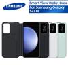 Samsung Official Smart View Wallet Flip Case For Samsung Galaxy S23 FE Smart View Protective Phone Cover