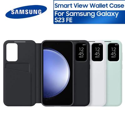 Samsung Oficiálne Smart View peňaženkové flipové puzdro pre Samsung Galaxy S23 FE Ochranný kryt na telefón Smart View