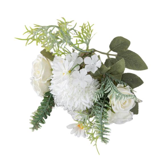 Simulation Flower Practical Anti-fading Vivid Color Artificial Flower DIY Peony Fake Artificial Rose Bouquet Wedding Accessories
