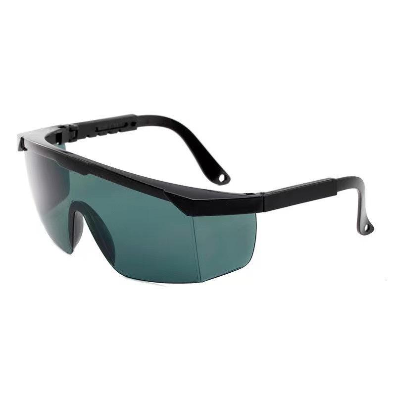 Anti-Fog Laser Safety Glasses with Telescopic Legs - Windproof, Dustproof, Anti-Splash Protective Goggles for Grinding and Industrial Use.