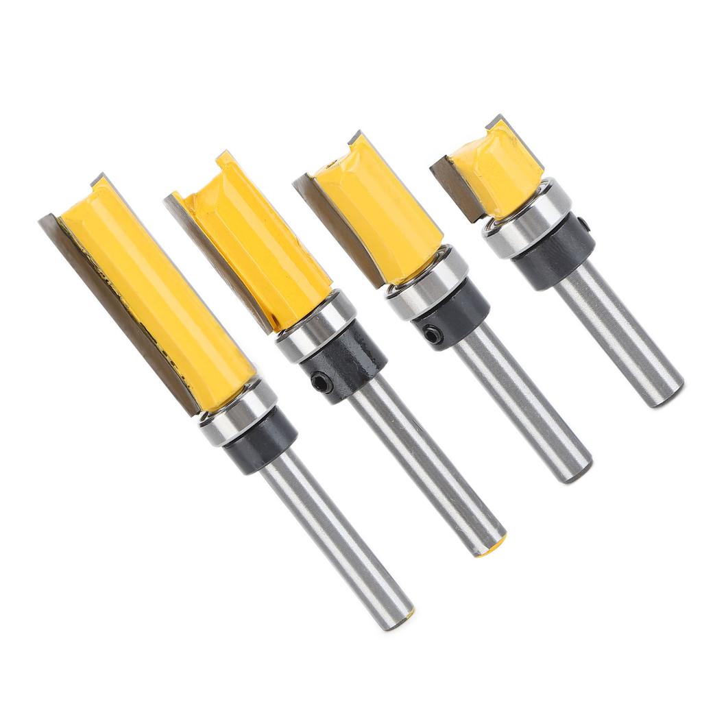 4Pcs Milling Cutter 14 Handle Shock Resistance High Toughness Positioning Accuracy Cutting Tools