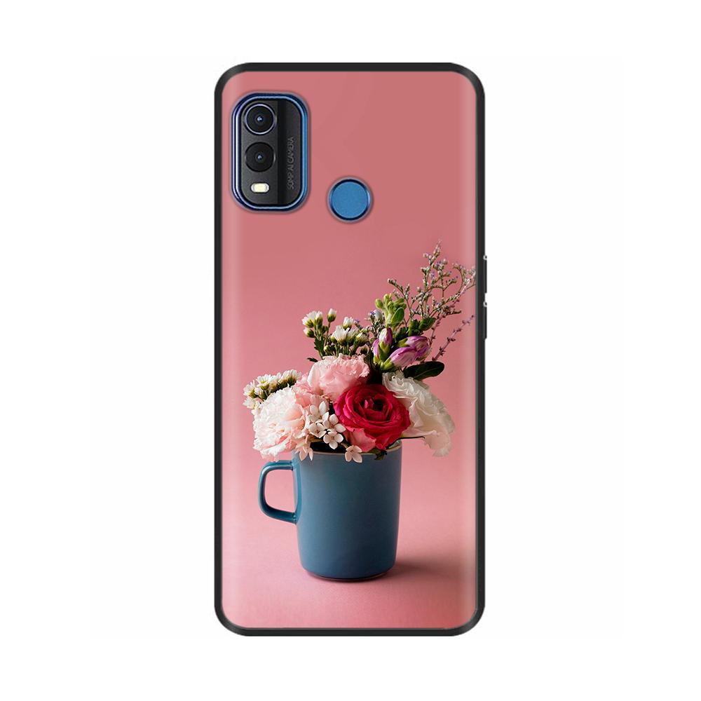 Θήκη για Nokia G11 Plus Χαριτωμένη Καρδιά Λουλούδι Μαλακή Σιλικόνη Πίσω Κάλυμμα για Nokia G11 Plus NokiaG11 G 11 Προστατευτικό Μαύρο TPU Θήκες Κινητού