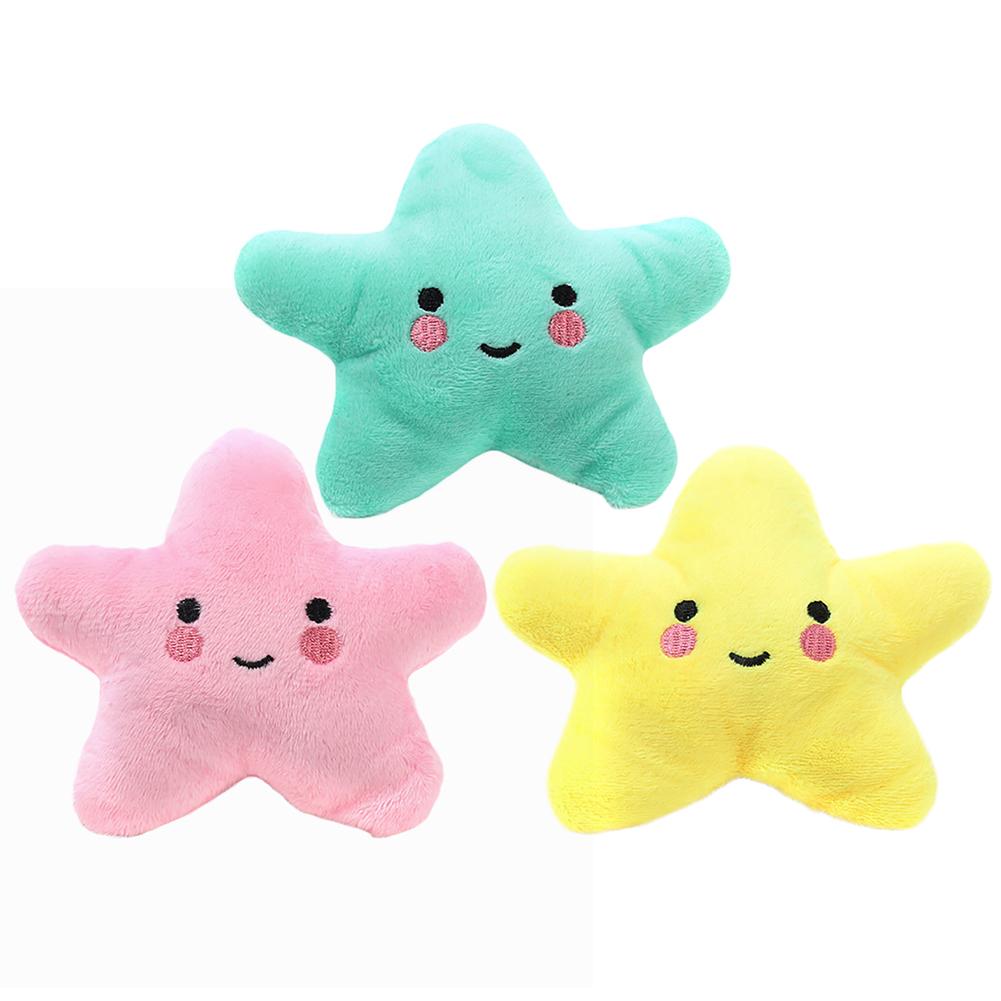 Pet Dog Chew Toy Plush Star Shaped Soft Cute Dog Cat Chew Puppy Toys