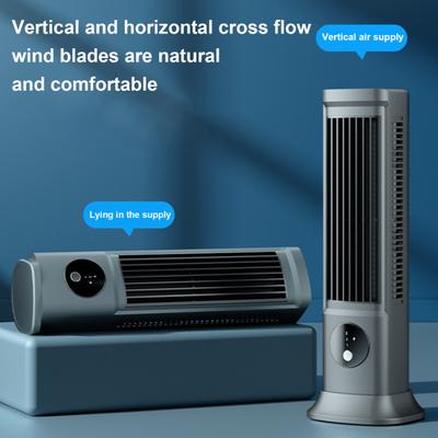 Ventilator de răcire pentru aer condiționat de birou, 3 viteze, reîncărcabil prin USB, reglabil, portabil, fără lame, orizontală, verticală, pentru birou, acasă, ventilator turn